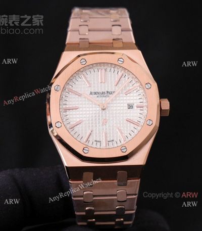 Audemars Piguet Royal Oak Jumbo Ultra-Thin Rose Gold Automatic Watches 39mm-Replica Audemars Piguet Watches